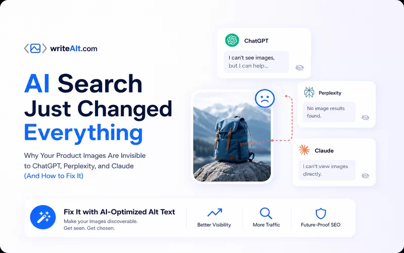 AI Search Just Changed Everything: Why Your Product Images Are Invisible to ChatGPT, Perplexity, and Claude (And How to Fix It)
